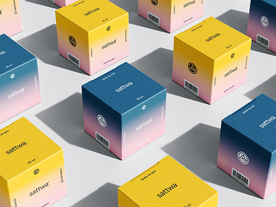 Sattwa redesign concept box branding clean concept cream cube day luxury moon night packaging redesign simple sun typography