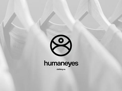 Humaneyes Clothing Logo branding design illustration logo logotype minimal simple type typography