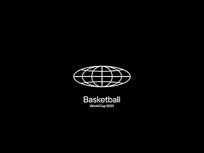 Basketball World Cup 2023 branding design illustration logo logotype minimal simple type typography ui