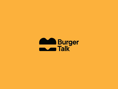 Burger Talk podcast branding design illustration logo logotype minimal simple type typography