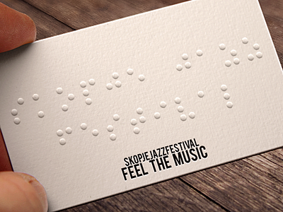 Skopje Jazz Festival braille concept identity jazz minimal music visual