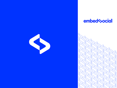 EmbedSocial branding design illustration logo logotype minimal simple type typography
