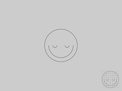 Grid based Emoticon amazing awesome emoticon fresh grid guide logo logotype minimal new perfect pixels smiley symbol typography