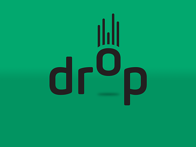 Drop drop idea logo type typography word