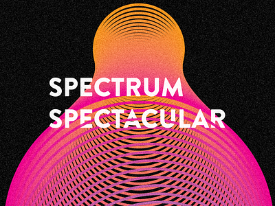 Spectrum Spectacular design gradient motion music sound specter