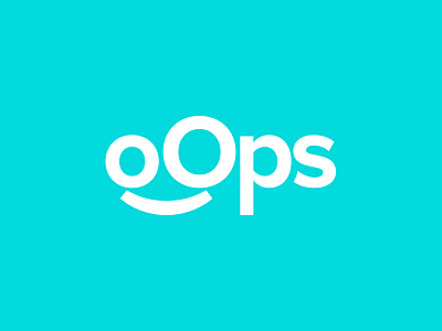 Oops concept design fail funny idea logo minimal