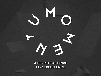 Momentum cradle design logo mockup new newton perpetual visual identity