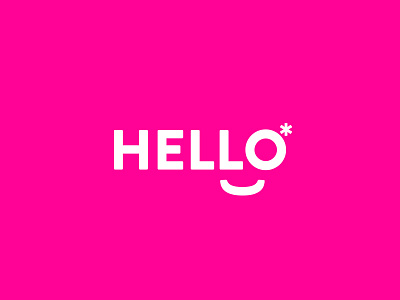 Hello hello smiley type typography