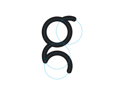 Crooked G bend crooked font handmade letter logo logotype twist type