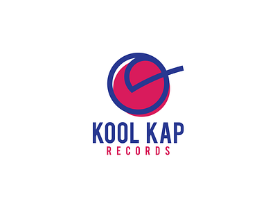 Kool Kap Rec design invite line logo minimal music simple stroke typography