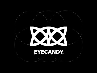 Eyecandy candy circle eye logo minimal simple wrap