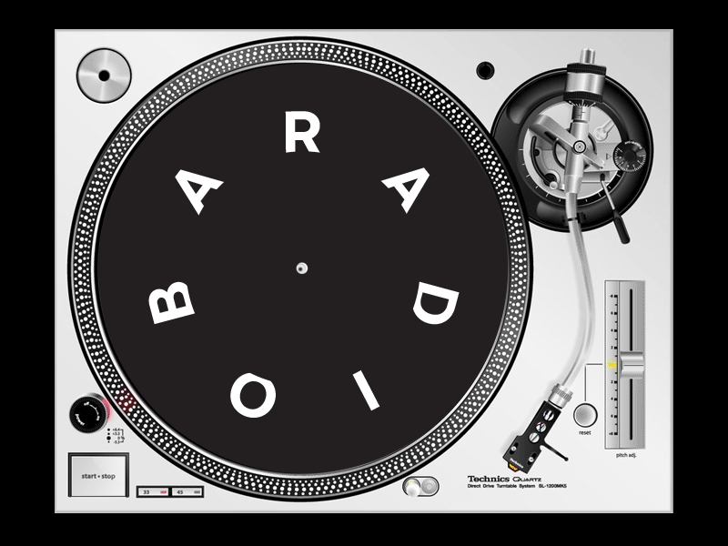 Radio Bar slipmat animation record slipmat spin turntable type vinyl