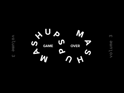 Mashups volume 3 cover color game love mashup music over type typography