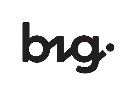 Big symbol big dot flow large logo symbol type typography