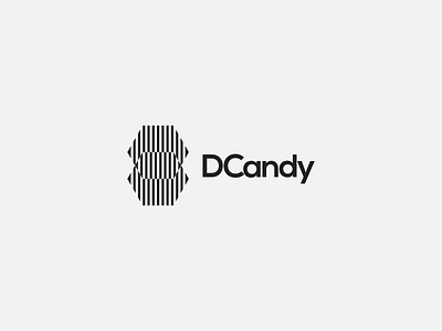 DCandy black candy dc diamond diamond logo illusion logo logotype minimal monogram opt optical simple typography