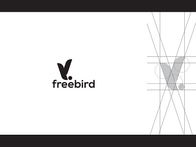 Freebird animation black circle clean concept design font illustrator letter logo logotype minimal music play simple symbol type typography vector word