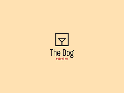 The Dog V2 branding cocktail design dog dog art illustration logo logotype minimal type typography vector version