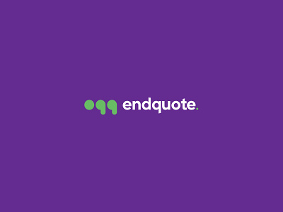 Endquote book dash end endless literature logo mark minimal quote quoting report type typeface typography voting