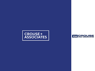 Crouse and Associates blue brand branding ca clean design frame lawyer logo logotype minimal redesign typography