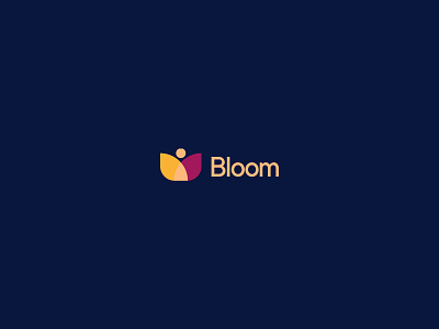 Bloom bloom bloomberg blooming empower female flower logotype simple woman