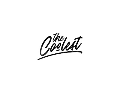 The Coolest caligraphy cool cool design custom design handlettering logo logotype minimal texture typography