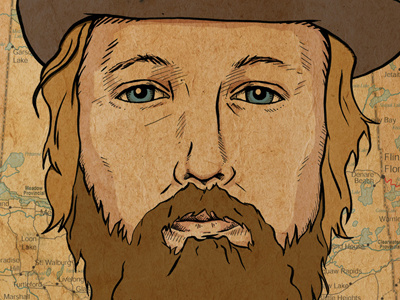Graham Clark Live Poster beard canada illustration posters