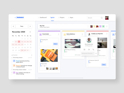 Sprint Manager application dailyui dashboard dashboard app design materialdesign product product design sprint timeline trello ui uiux ux web design webapp webapp design webapplication webdesign website