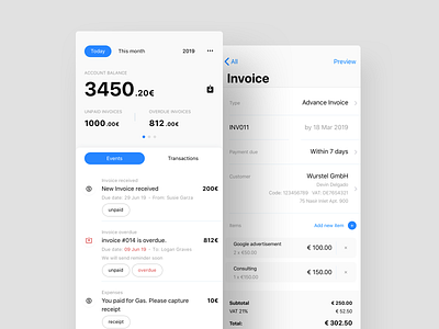 Financial App app design fin tech finance iphone mobile ui ux wallet