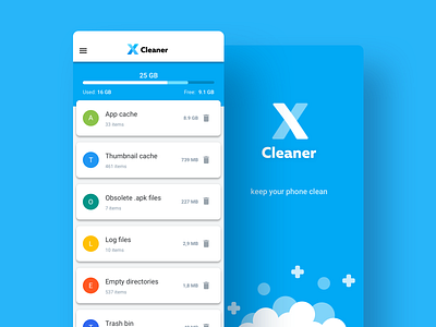 Cleaner Android app android app best clean design material mobile product ui ux