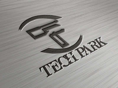 Tech park design illustration logo