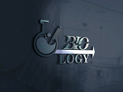Biology logo design card design logo