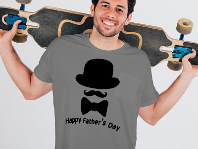 Happy Fathers Day design icon illustration logo