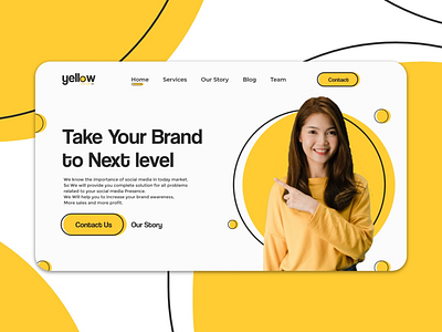 Yellow web design