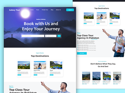 Galaxy Tour design tour travel uxui web