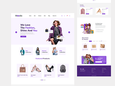 Ecommerce Design design ecommerce fashion ui uxui web