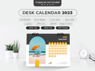 Desk Calendar 2023 branding business creative design graphic design illustration logo monday month office ui