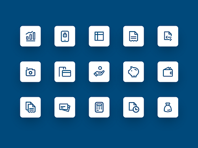 Erste mBanking Serbia — Icon Design app bank bankingapp design icon icon design icon pack icon set ui uidesign