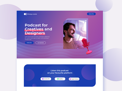 Design Podcast creative design podcast designer landing page podcast podcaster website website design