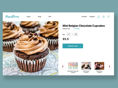 E-commerce page for desserts 012 buy online cupcake cupcake online cupcakes daily ui dailyui dailyui012 dailyuichallenge dessert desserts desserts online ecommerce ecommerce design ecommerce shop ui design uidesign uiux