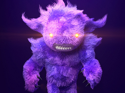 Furry Beast character art character creation character design cinema 4d furry hair redshift redshift3d renders simulation zbrush