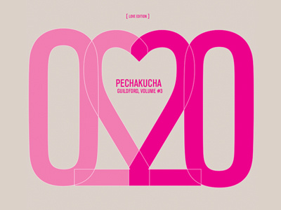 Pecha Kucha - Love Edition pecha kucha pink poster typography