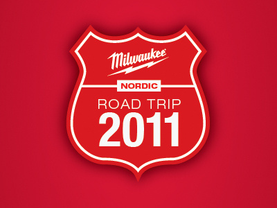 Road Trip campaign logo red sign