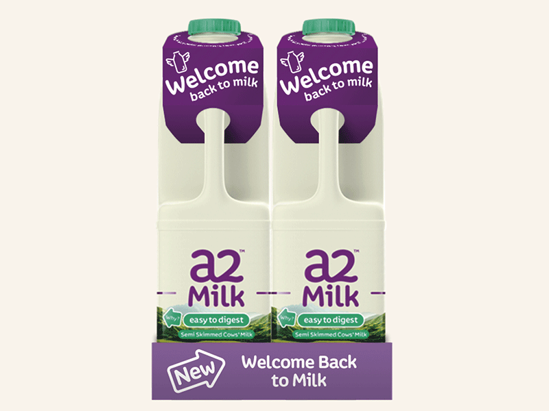 A2 Milk campaigns packaging print