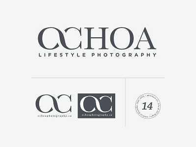 Ochoa Photography branding infinity photographer branding photography typography