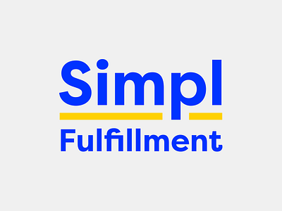 Simpl Fulfillment branding ecommerce simple typography tech typography wordmark