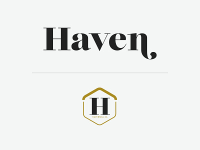 Haven branding design editorial design magazine simple typography wordmark
