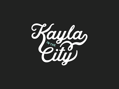 Kayla In The City mark branding fitness identity lifestyle logo logotype mark new york nyc typography web design wellness