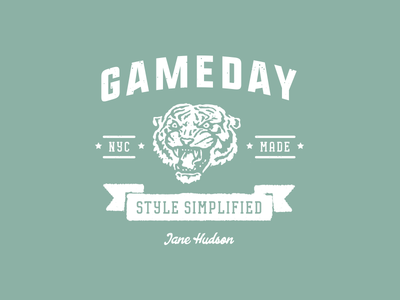 Gameday badge fashion fashion design football new york fashion ny nyc shopify sports typography vintage