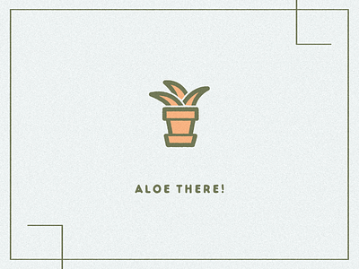 Aloe there! aloe vera branding design icon icon artwork identity illustration illustration art illustrator cc plant plant lady typography
