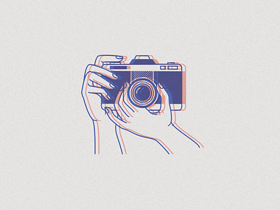 Camera branding camera hands icon identity illustration illustration art vector